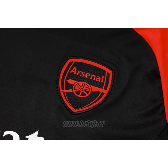 Chandal del Arsenal Manga Corta 2024-2025 Negro - Pantalon Corto